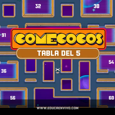 Comecocos Tabla del 5 – Educaenvivo